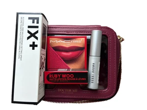 Make-Up Set, MAC Fix + Spray, MAC Lippenstift, Bobbi Brown Mascara + Tasche - Bild 1 von 2