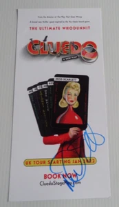 MICHELLE COLLINS AUTOGRAPHED CLUEDO TOUR FLYER. - Picture 1 of 1