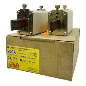 SIBA 2021134.200 Fuse Link 200A Ve: 2Stk. Retainer Insert - Picture 1 of 12
