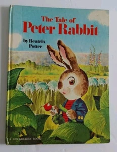 THE TALE OF PETER RABBIT * Beatrix Potter * 1973 Big Golden Book - 4th Print HC - Picture 1 of 6