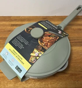 Authentic kitchen Ceramic Nonstick 10.3” Multi-function Skillet Deep Frying Pan - Picture 1 of 4