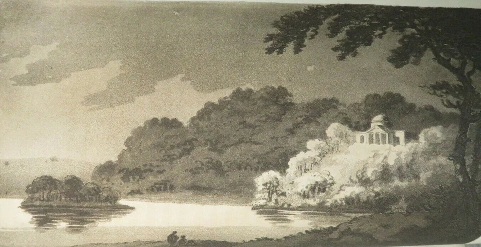 1808 OBSERVATIONS ON WESTERN PARTS OF ENGLAND BY GILPIN 18 AQUATINT ISLE WIGHT - Image 1 of 4