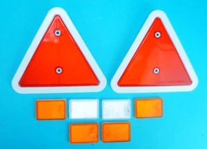 Set Riflettore per Erd Daxara AMBRA Autoadesivo Stick On Riflettore 57mm x 39mm - Foto 1 di 1