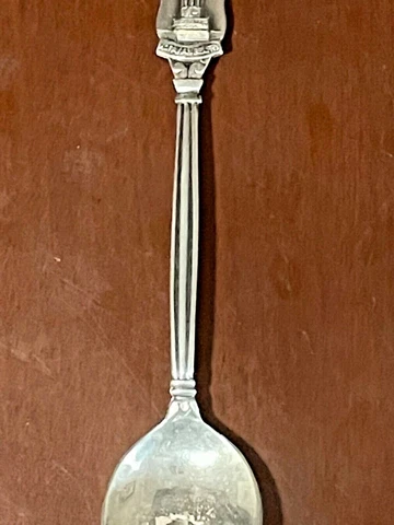 STERLING HOLLAND, BETHLEHEM-PA, MORAVAN BELFRY SOUVENIR SPOON Cover