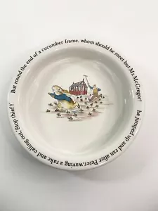 Wedgwood Beatrice Potter Peter Rabbit Porringer ciotola cereali vintage 6,5" Inghilterra - Foto 1 di 5