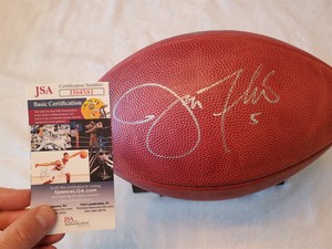 joe flacco signed football