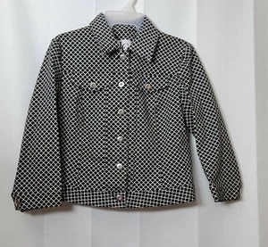LENA GABRIELLE WOMANS BLACK/WHITE JACKET SIZE 10 - Picture 1 of 6