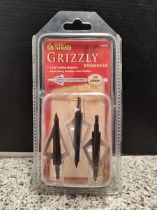 Fixed Broadheads 3pk 125 Grain 3 Blade Hunting Archery. Allen Grizzly #14625 New - Picture 1 of 3