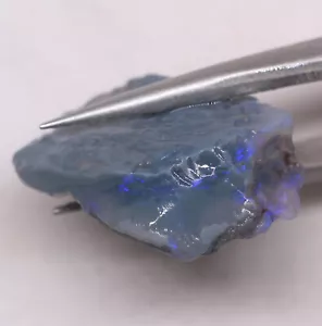 Australia Natural LIGHTNING RIDGE DARK BASE OPAL Gamble Cutting Rough 9.60cts - Picture 1 of 7