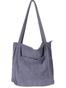 Women Corduroy Tote Bag, Large Shoulder Bags Casual Handbags Big Capacity Bag - Picture 1 of 3