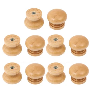 10x Möbelknöpfe Möbelgriffe Schrankknopf Schublade Knopf Türknopf Holz M4 - Bild 1 von 2