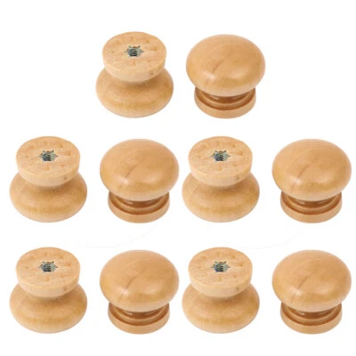 10x Möbelknöpfe Möbelgriffe Schrankknopf Schublade Knopf Türknopf Holz M4 - Bild 1 von 2