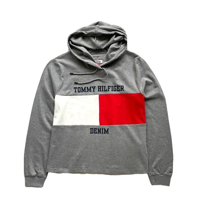 Tommy Hilfiger Women's Flag Pullover Knit Hoodie Size: L - Image 1 of 2