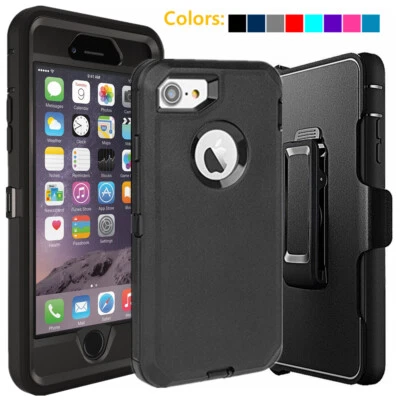 For Apple iPhone 6s 7 8 Plus Shockproof Defender Case w/Belt Clip fits Otterbox - Image 1 of 4