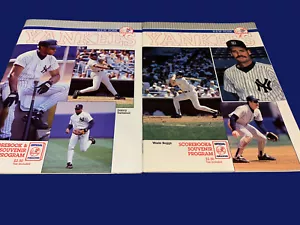 1993 New York Yankees 2-Scorebook & Program vs Rangers and Orioles - Picture 1 of 15