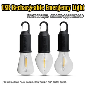 Dimmable Usb Light Bulb With Hook Rechargeable Warm White Waterpooof Emergency - Picture 1 of 12