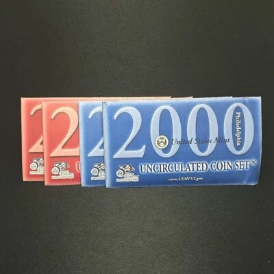 2 - 2000 United States Mint Uncirculated Coin Sets Philadelphia And Denver Mints - Image 1 of 4
