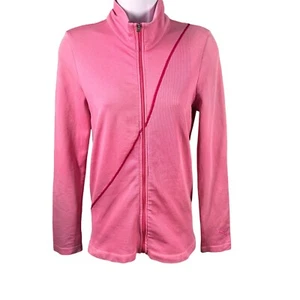 Puma Women’s Sz XS Full Zip Pink Lightweight Athleisure Top - Picture 1 of 6