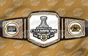 Boston Bruins Stanley Cup 2011 6X Champions Championship Belt Adult Size 2mm - Picture 1 of 1