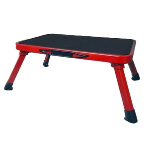 Single Caravan Kitchen Folding Step Stool- 150kgs Capacity Motorhome Home Red - Picture 1 of 4