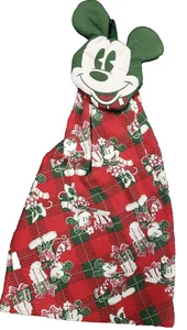 1 Kitchen Terry Towel (15"x25")DISNEY,MICKEY MOUSE W/CHRISTMAS GIFTS ON PLAID,BB - Picture 1 of 11