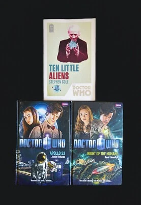 Lot Of 3 Doctor Who New Series Adventures Night Of Humans Apollo 23 Ten Aliens - Image 1 of 4