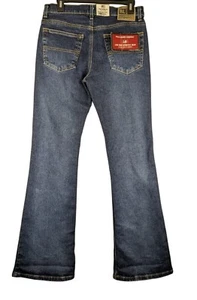 Polo Ralph Lauren Low Rise Slim Fit Stretch Denim Jeans Womens 9/10 Blue Bootcut - Picture 1 of 8