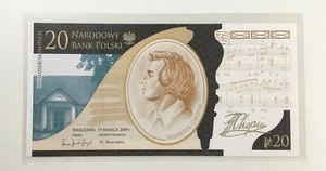20 zloty 2009 - Poland's Collector Banknote - Frederick Chopin - UNC (No.2) - Zdjęcie 1 z 2