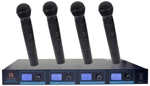 MR DJ MICVHF8800 4 Channel PA/DJ/KTV/Karaoke VHF Handheld Wireless Microphone - Picture 1 of 4