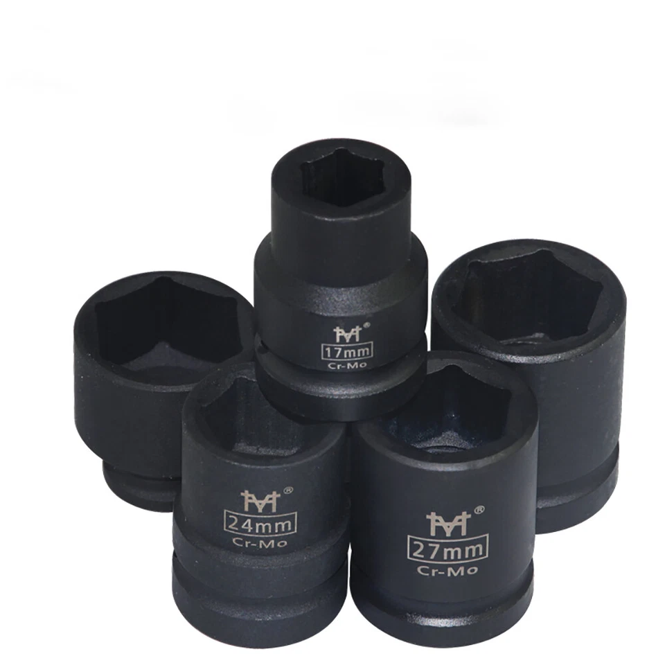 17mm-46mm Heavy Duty 1" inch Drive Deep Impact Sockets Set Wheel Impact Wrench - Image 1 of 4