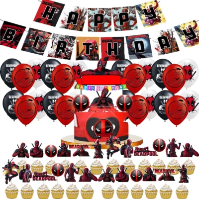 DCBY DEADPOOL balloon birthday party supplies favor centerpiece decoration theme