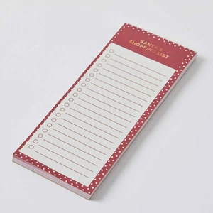 NAVIDAD ROJO MAGNÉTICO BLOC DE NOTAS COMPRAS LISTA CUADERNO menú regalo nevera para hacer - Imagen 1 de 2