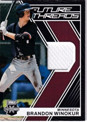 2023 Elite Extra Edition Future Threads Relic #FT-BW Brandon Winokur-Twins - Image 1 of 2