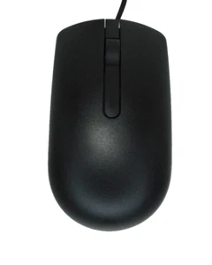 Dell Optical Mouse Black USB Scroll Wheel Genuine MS116 CN-065K5F for PC Laptop - Picture 1 of 7