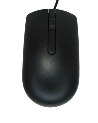Dell Optical Mouse Black USB Scroll Wheel Genuine MS116 CN-065K5F for PC Laptop - Image 1 of 4