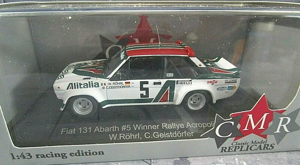 WRC 022 FIAT 131 ABARTH ALITALIA N 5 WIN RALLY ACROPOLIS 1978 ROHRL/GEIST. 1:43 - Immagine 1 di 1