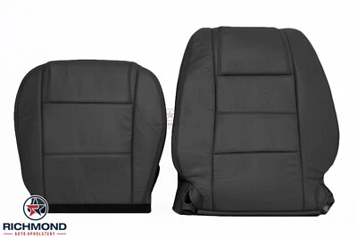 Fundas de asiento completas de cuero genuino negras para Ford Mustang V6 2005-2009 Foto 1 de 4