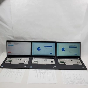 (3) LENOVO THINKPAD T490S Intel Core i5-8365U 1.6GHz 8GB RAM 256GB SSD *READ - Picture 1 of 16