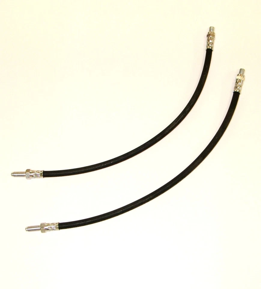 PAR DE MANGUERAS DE FRENO DELANTERAS FLEXIBLES PARA ADAPTARSE AL TRIUMPH HERALD CON FRENOS DE TAMBOR Foto 1 de 1