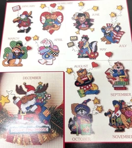 A Year Of Whimsy Cross Stitch Pattern Booklet By Dimensions - Bild 1 von 3