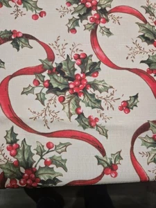 Weihnachten Tischdecke Stechpalme Thema 62 cm mal 76 cm Rechteck - Bild 1 von 2