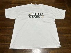 Vintage Dallas Stars T-Shirt Men Size Large Embroidered Logo - Picture 1 of 6