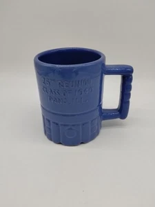 Pana Illinois Class Of 1949 Blue Coffee Cup Mug Frankoma Pottery 25th Reunion - Picture 1 of 6