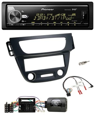 Pioneer Bluetooth USB DAB Lenkrad Autoradio für Renault Megane III 09-12 schwarz - Bild 1 von 4