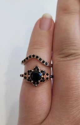 Anillo Circonita Cúbica Negra - COLOR ÚNICO talla 6-6.5 Foto 1 de 4