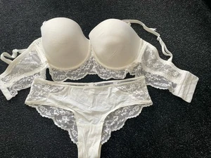 Corsagen BH Set Esprit Größe 85D S Neu Brautcorsage Träger Abnehmbar - Bild 1 von 6