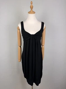 Miss Sixty Collection schwarzes Designer Kleid Rundhals ärmellos Rüschen Gr. S - Bild 1 von 16