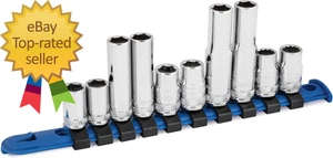 67010 10-Piece 1/4-Inch and 3/8-Inch Drive 10Mm Socket Set Polished - Bild 1 von 2