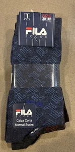 Fila socks Calza Corta sz 7-9 Brand New 3 Pairs in one Package - Picture 1 of 6