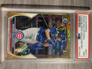 2023 Moises Ballesteros Bowman Chrome 1st Gold Shimmer /50 PSA 9 - Picture 1 of 4